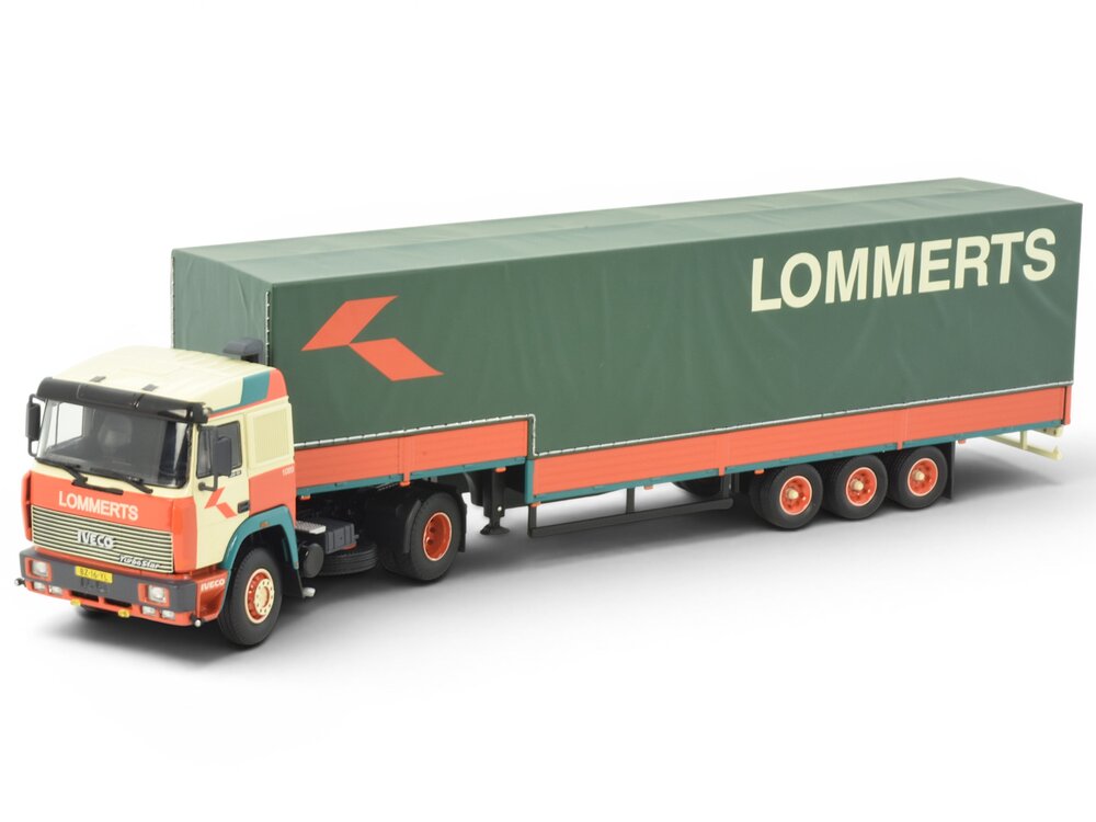 Tekno Tekno Iveco Turbostar met 3-assige zwanenhals oplegger LOMMERTS