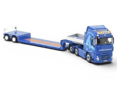 Tekno Tekno Volvo FH Aero 6x2 tractor with 2-axle Broshuis lowloader DE KREEK TRANSPORT