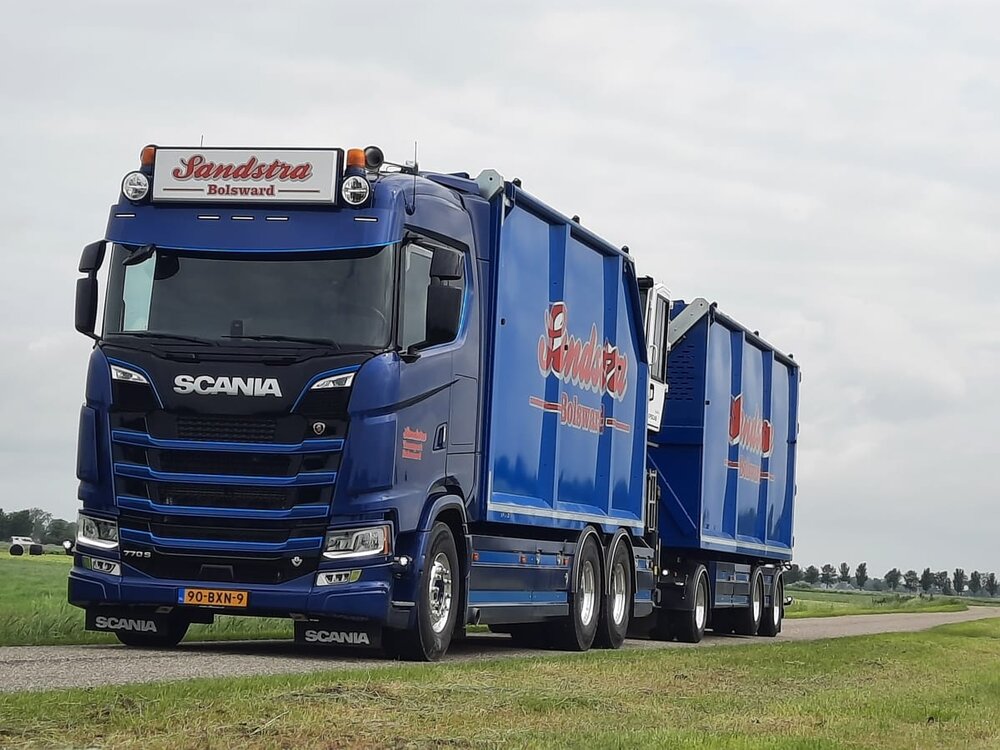 Tekno Tekno Scania NGS 770 mest combinatie SANDSTRA TRANSPORT