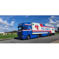 Tekno Scania NGS Highline with 3-axle reefer trailer (scale 1:87) HZ LOGISTICS