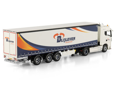 WSI WSI MAN TGX GM 4x2 met 3-assige tridec schuifzeilen oplegger BLIJLEVEN TRANSPORT