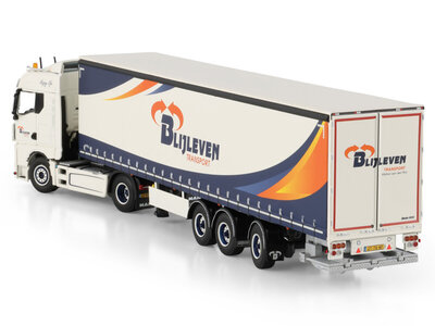 WSI WSI MAN TGX GM 4x2 met 3-assige tridec schuifzeilen oplegger BLIJLEVEN TRANSPORT