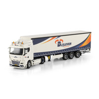 WSI MAN TGX GM 4x2 met 3-assige tridec schuifzeilen oplegger BLIJLEVEN TRANSPORT