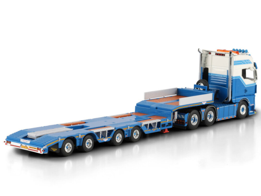 WSI WSI MAN TGX GX 6x2 witht 4-as semi wheel well low loader MANDERS DEURNE