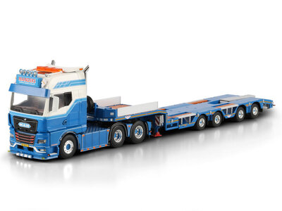 WSI WSI MAN TGX GX 6x2 witht 4-as semi wheel well low loader MANDERS DEURNE