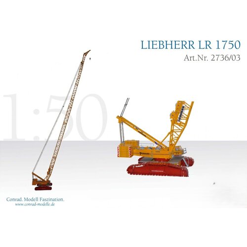 Conrad Modelle Conrad Liebherr LR1750 crawler crane Wiesbauer