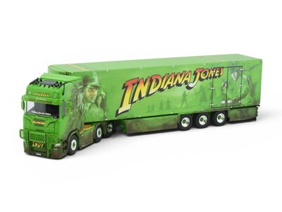 Tekno Tekno Scania Next Gen 660S Highline with 3-axle reefer trailer MULLER "INDIANA JONES"