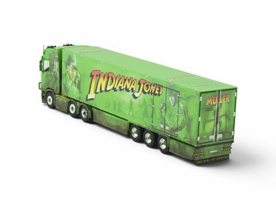 Tekno Tekno Scania Next Gen 660S Highline with 3-axle reefer trailer MULLER "INDIANA JONES"