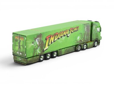 Tekno Tekno Scania Next Gen 660S Highline with 3-axle reefer trailer MULLER "INDIANA JONES"