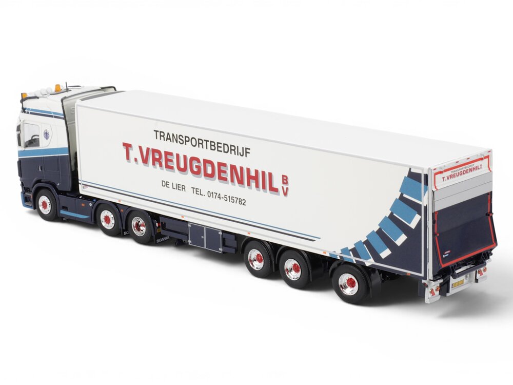 Tekno Tekno Scania NGS 6x2 Highline trekker met 3-assige koeloplegger T. VREUGDENHIL BV