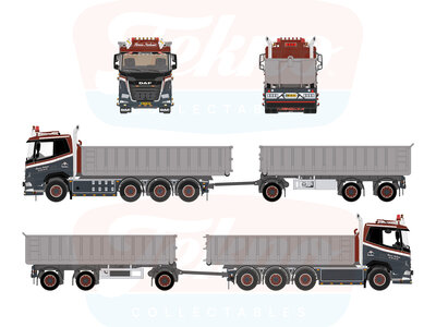 Tekno Tekno DAF XF  8x2 hooklift with container SOREN NIELSEN VOGNMAND