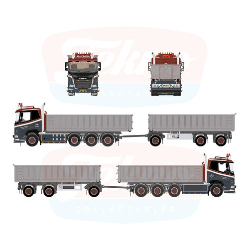 Tekno Tekno DAF XF 8x2 haakarm met container SOREN NIELSEN VOGNMAND