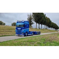 Tekno Scania Next Gen S-Highline with 3-axle container trailer +  40ft. container P. VISSER