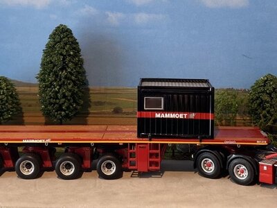 Mammoet store WSI DAF 95XF + 6-axle Nooteboom ballast trailer MAMMOET