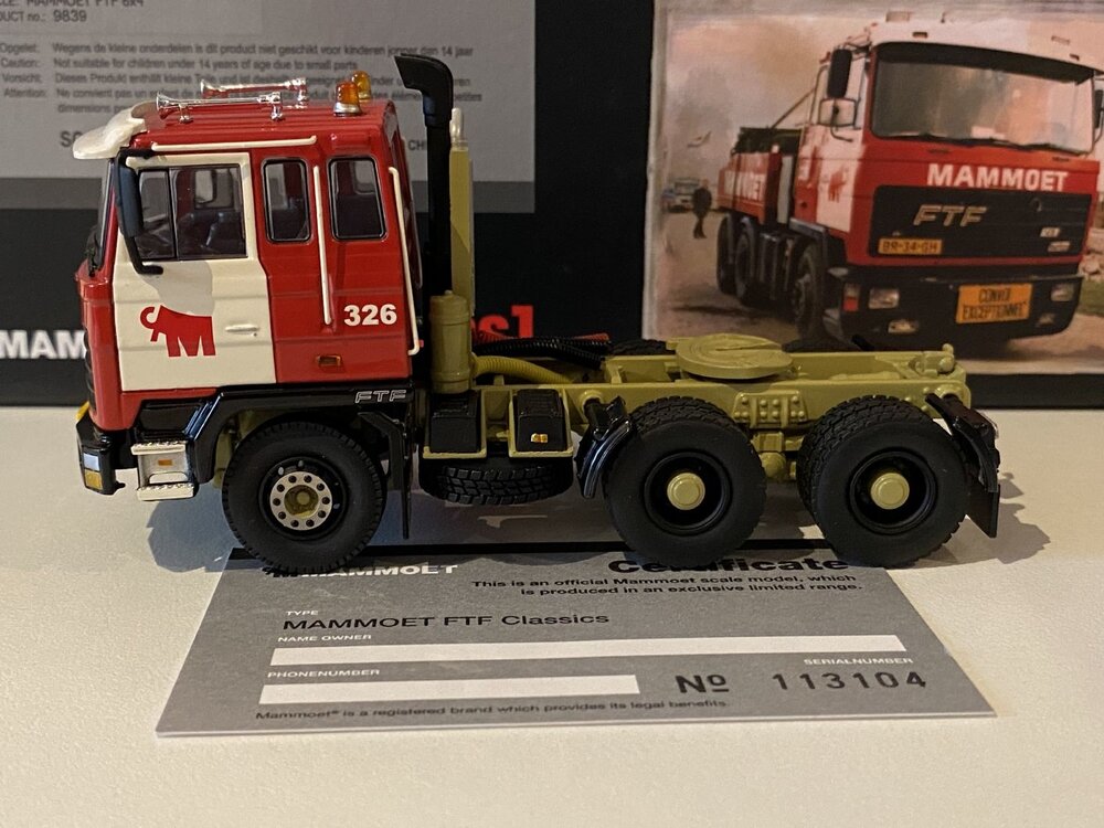 Mammoet store WSI FTF 6x4 single truck MAMMOET