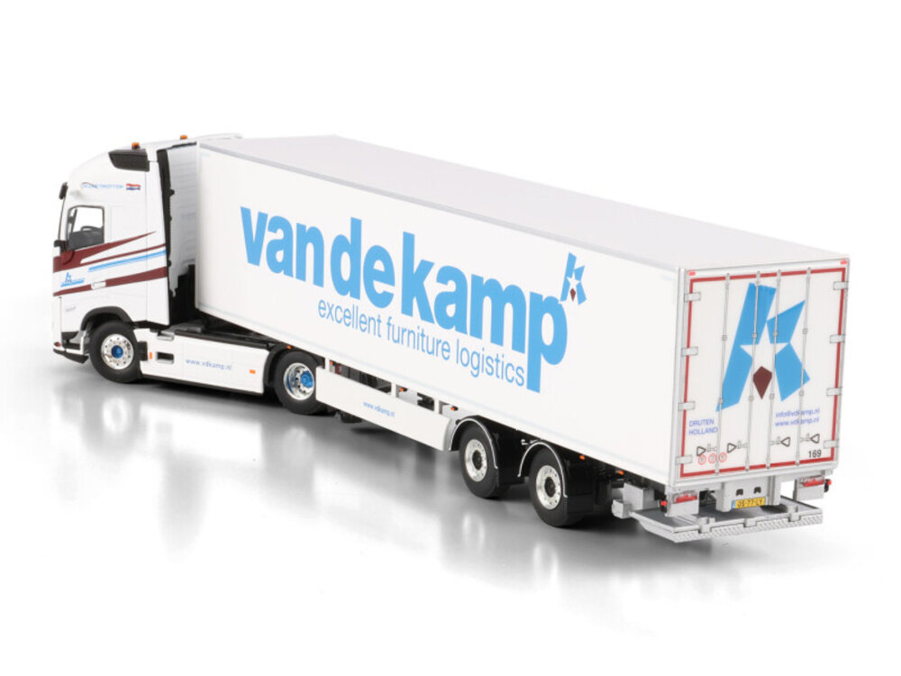 WSI WSI Volvo FH Aero Globetrotter XL 4x2 with 2-axle tridec box trailer VAN DE KAMP