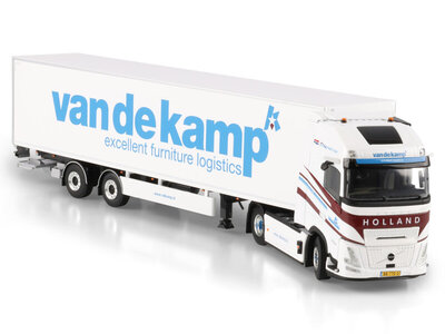 WSI WSI Volvo FH Aero Globetrotter XL 4x2 with 2-axle tridec box trailer VAN DE KAMP