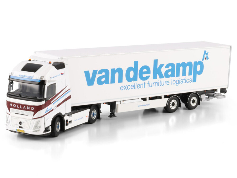 WSI WSI Volvo FH Aero Globetrotter XL 4x2 with 2-axle tridec box trailer VAN DE KAMP