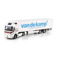 WSI Volvo FH Aero Globetrotter XL 4x2 with 2-axle tridec box trailer VAN DE KAMP