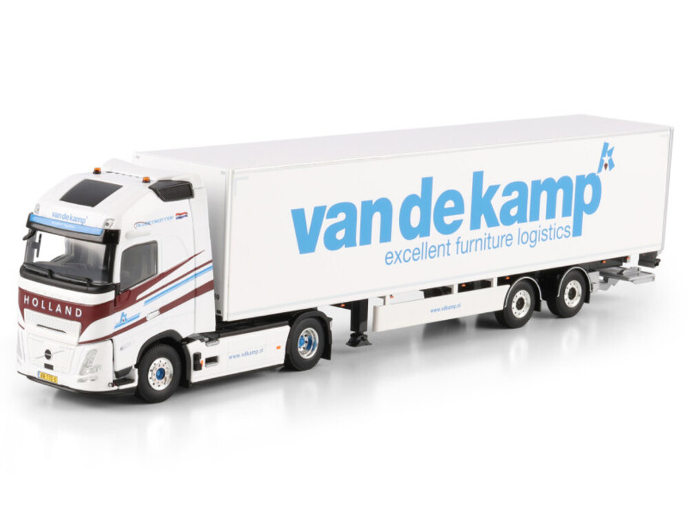 WSI WSI Volvo FH Aero Globetrotter XL 4x2 met 2-assige tridec box trailer VAN DE KAMP