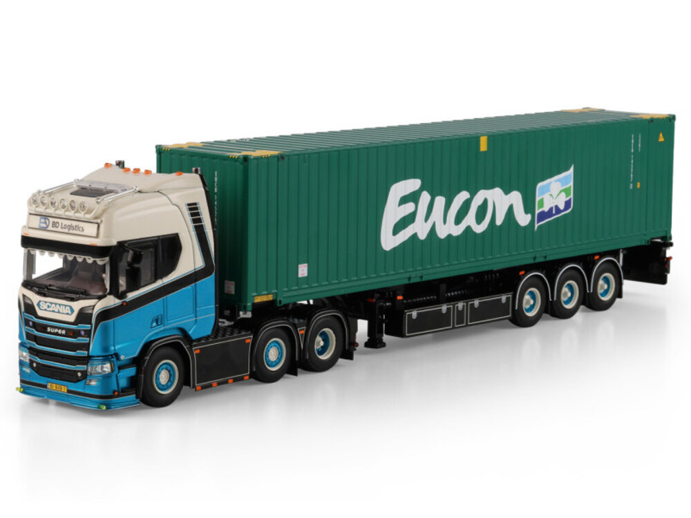 WSI WSI Scania R Highline 6x2 with 3-axle container trailer BD LOGISTICS