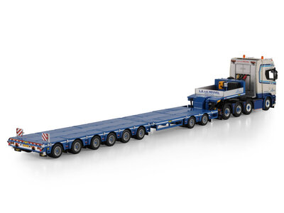 WSI WSI Scania S Highline 8x4 met 8-assige SL dieplader L.A. VAN DEN HEUVEL