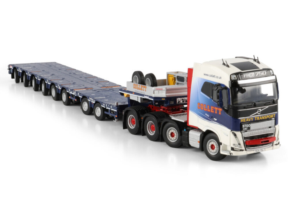 WSI WSI Volvo FH5 Glob. 8x4 with 6-axle MANOOVR + 2-axle dolly COLLETT