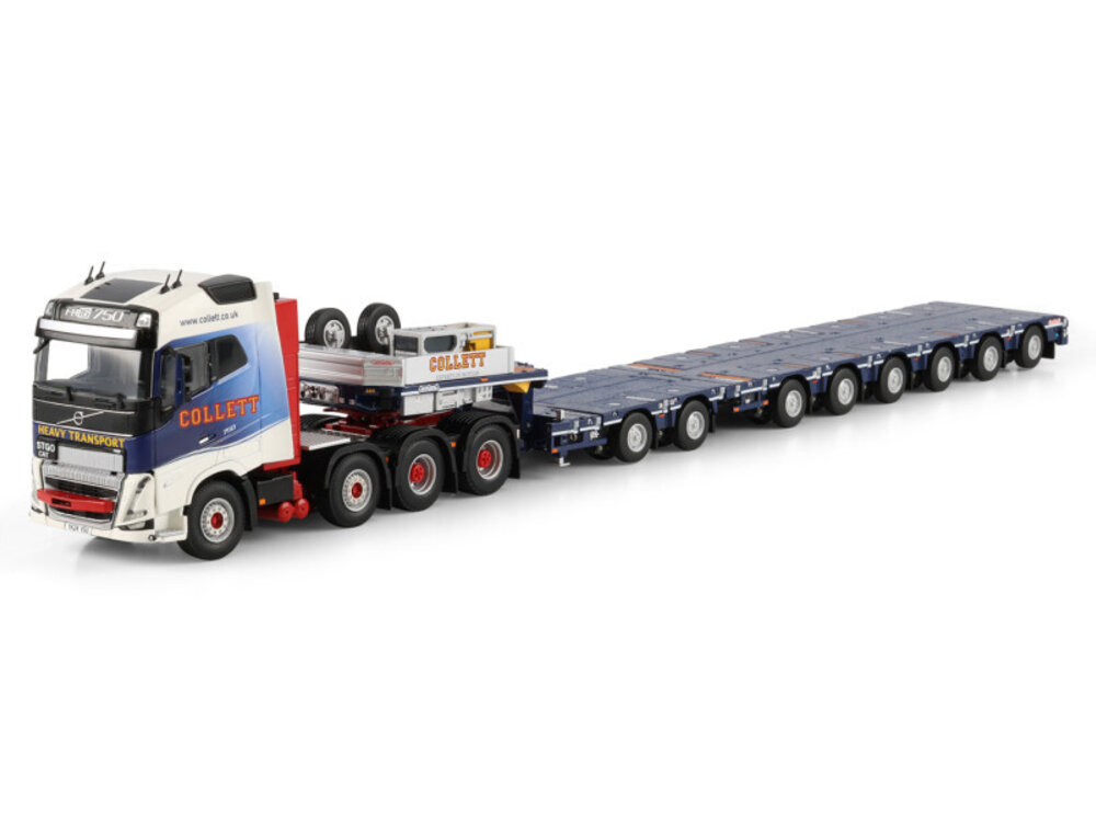 WSI WSI Volvo FH5 Glob. 8x4 with 6-axle MANOOVR + 2-axle dolly COLLETT