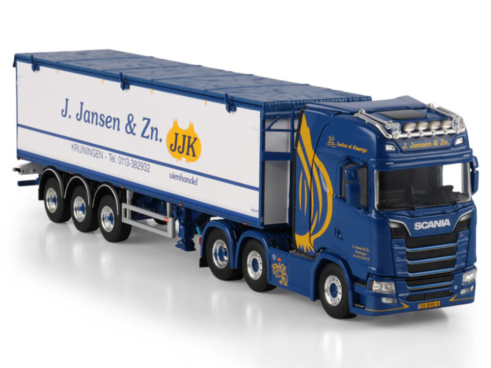 WSI WSI Scania S Highline 6x2 + 3-axle belt trailer J. JANSEN & ZONEN
