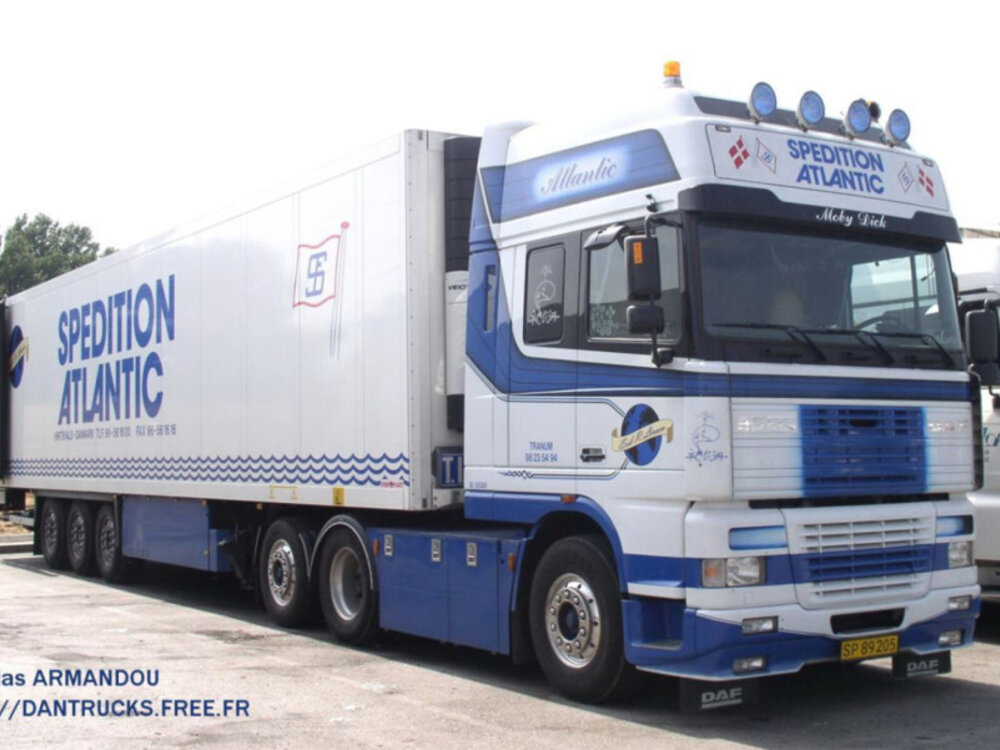 WSI WSI DAF 95XF SSC 6x2 with 3-axle reefer trailer ERIK R. LARSEN / SPEDITION ATLANTIC