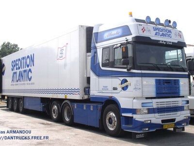 WSI WSI DAF 95XF SSC 6x2 with 3-axle reefer trailer ERIK R. LARSEN / SPEDITION ATLANTIC