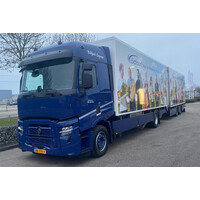 WSI Renault T Evo 4x2 Rigid truck with 2-axle trailer BIDFOOD