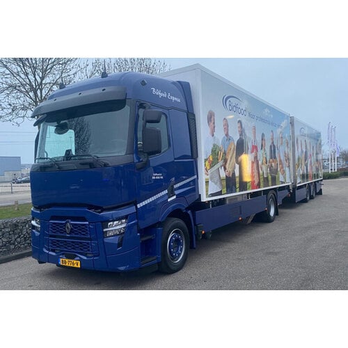 WSI WSI Renault T Evo 4x2 Rigid truck with 2-axle trailer BIDFOOD