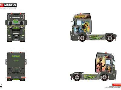 WSI WSI Scania S Highline 4x2 SPV TRANS "I AM GROOT"