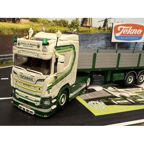 Tekno Tekno Scania Next Gen R520-V8 Higline with 4-axle bricktrailer PATRICK V.D. HOEVEN