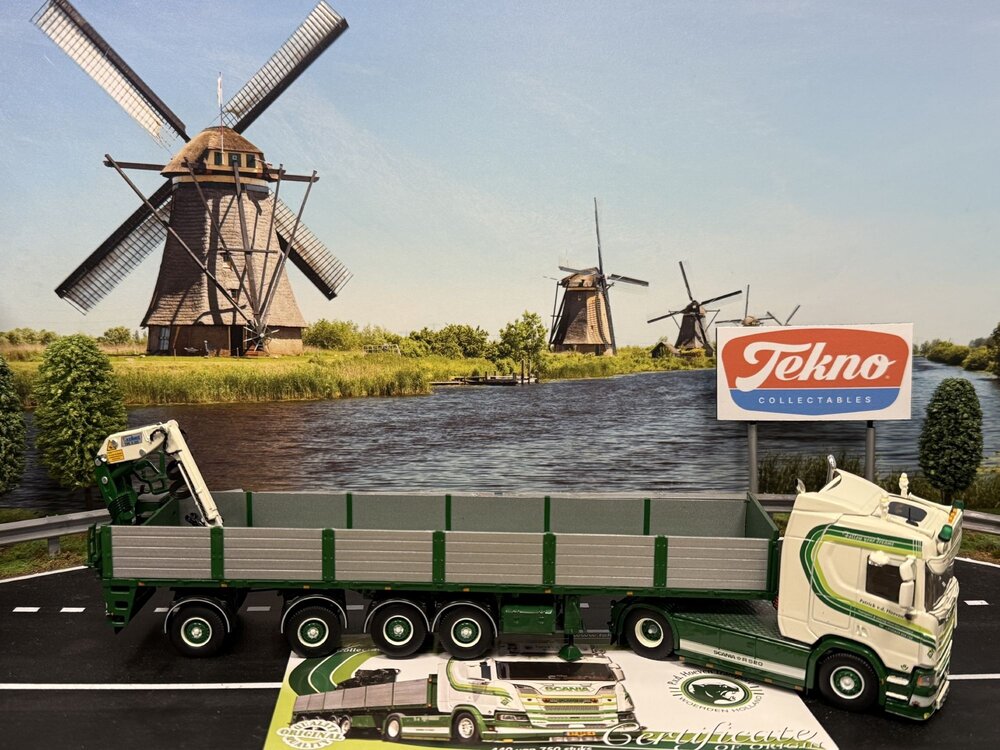 Tekno Tekno Scania Next Gen R520-V8 Higline with 4-axle bricktrailer PATRICK V.D. HOEVEN