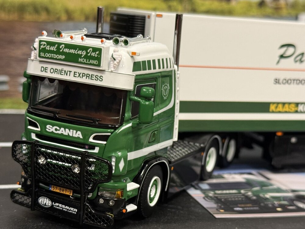 WSI WSI Scania R6 Highline  6x2 with 3-axle reefer trailer PAUL IMMING