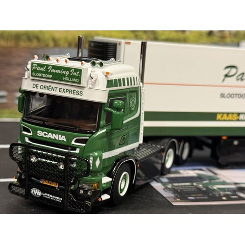 WSI WSI Scania R6 Highline  6x2 with 3-axle reefer trailer PAUL IMMING