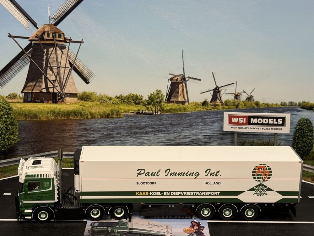 WSI WSI Scania R6 Highline 6x2  met 3-assige koel oplegger PAUL IMMING