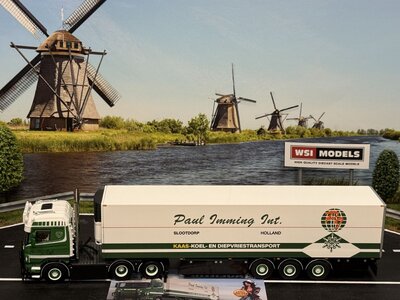 WSI WSI Scania R6 Highline 6x2  met 3-assige koel oplegger PAUL IMMING