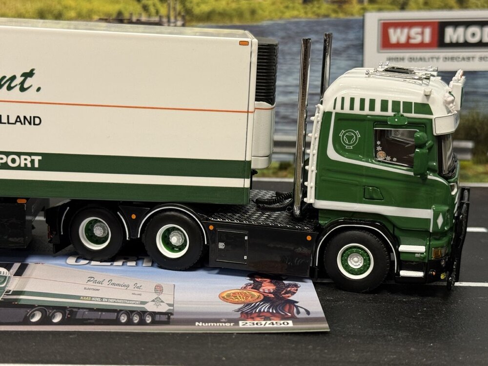WSI WSI Scania R6 Highline  6x2 with 3-axle reefer trailer PAUL IMMING