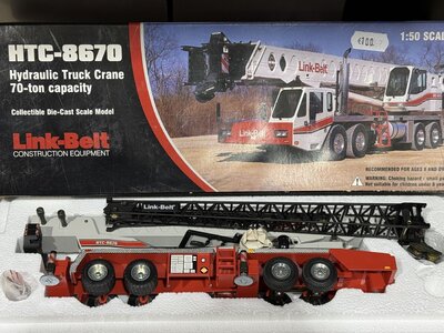 NZG NZG Link Belt HTC 8670 70-ton Mobile crane