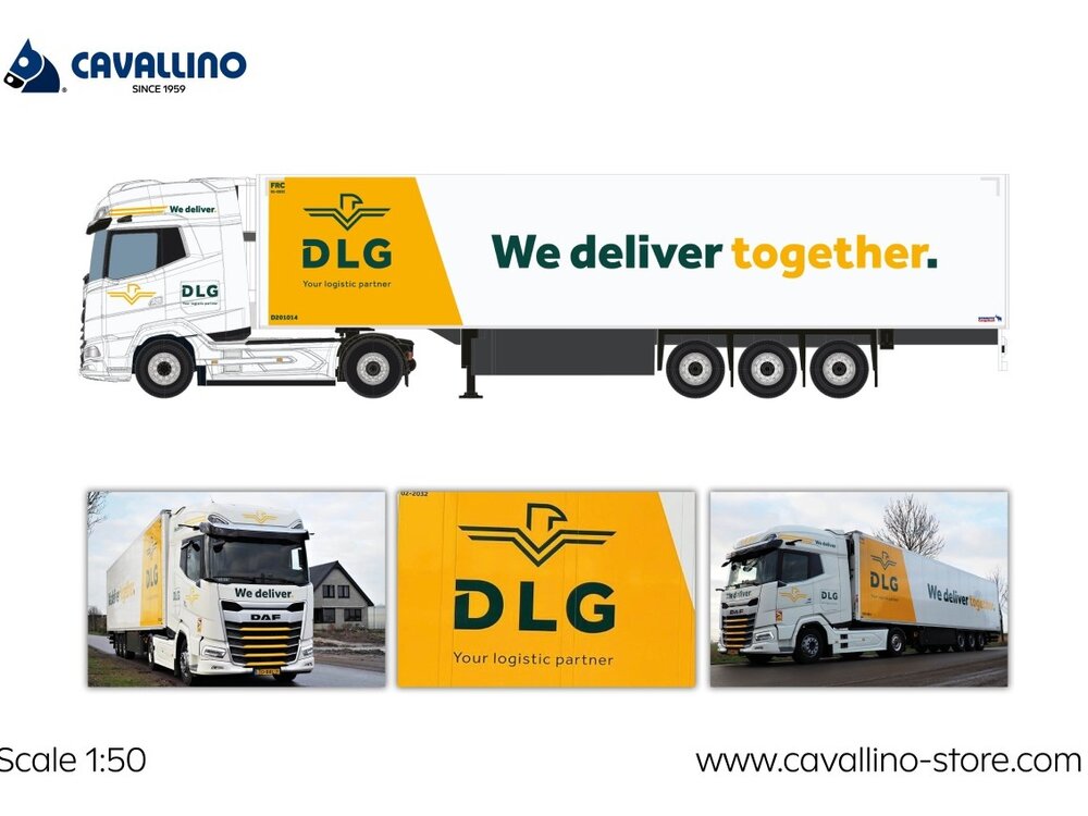 Cavallino Cavallino DAF XG+ with 3-axle reefer trailer DLG LOGISTICS