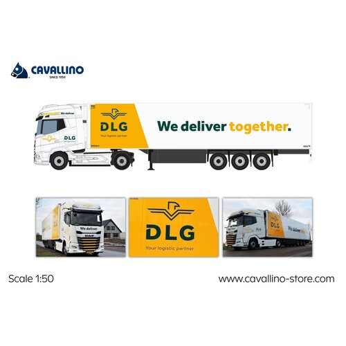 Cavallino Cavallino DAF XG+ met 3-as koeloplegger DLG LOGISTICS