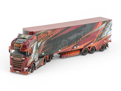 Tekno Tekno Scania NGS Highline 6x4 with 3-axle reefer trailer RISTIMAA "ICEMAN"