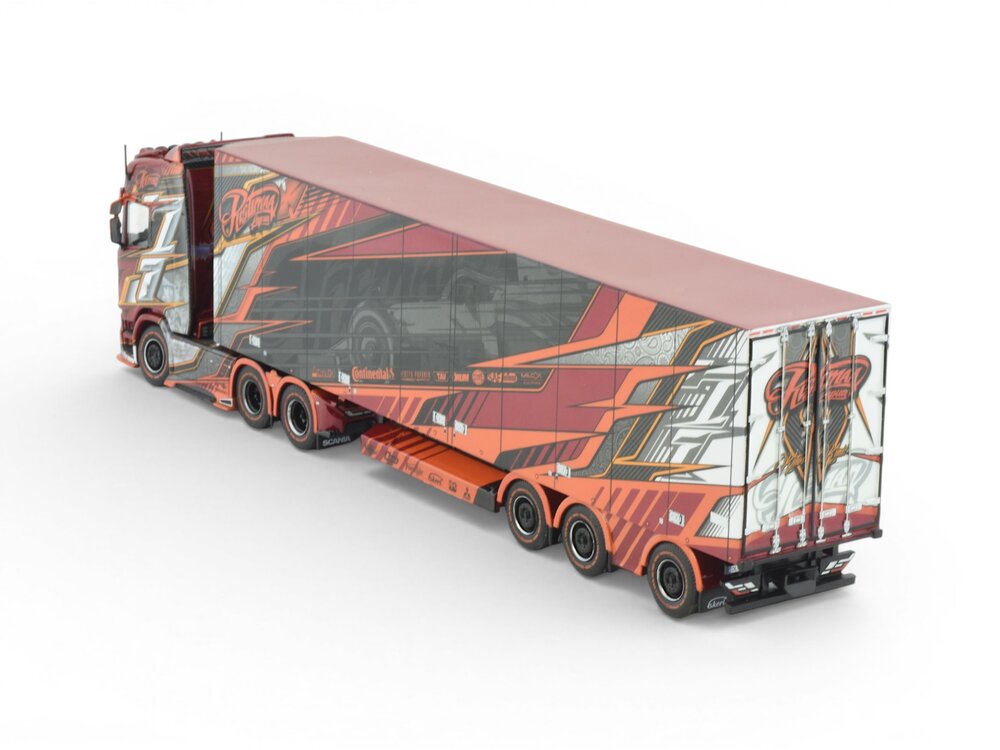 Tekno Tekno Scania NGS Highline 6x4 with 3-axle reefer trailer RISTIMAA "ICEMAN"