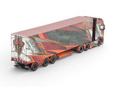 Tekno Tekno Scania NGS Highline 6x4 met 3-assige koeltrailer RISTIMAA "ICEMAN"
