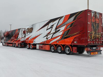 Tekno Tekno Losse (resin) trailer  - 2nd trailer on the  Ristimaa Iceman 85092 RISTIMAA "ICEMAN"