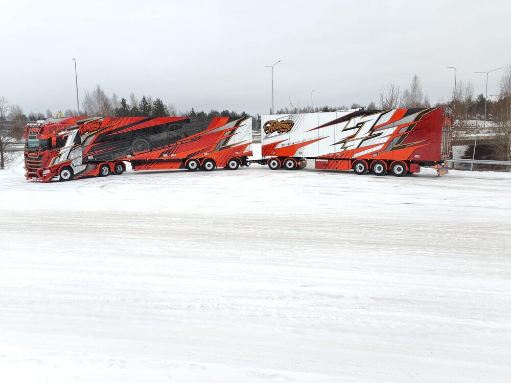 Tekno Tekno Losse (resin) trailer  - 2nd trailer on the  Ristimaa Iceman 85092 RISTIMAA "ICEMAN"