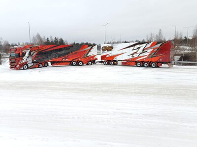 Tekno Tekno Losse (resin) trailer  - 2nd trailer on the  Ristimaa Iceman 85092 RISTIMAA "ICEMAN"
